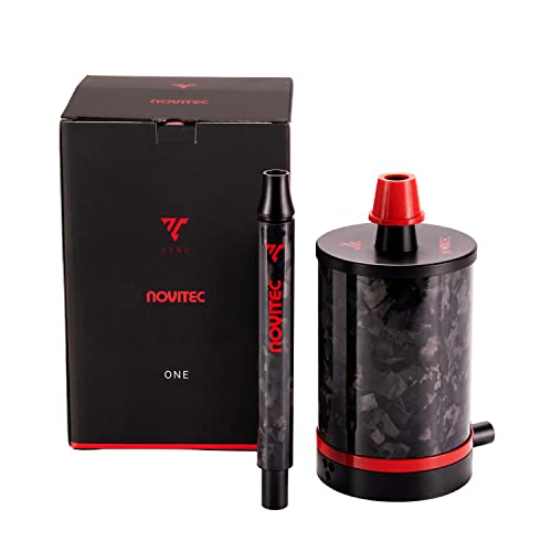VYRO x Novitec - One Shisha Carbon Wasserpfeife Travel Shisha Black-Red