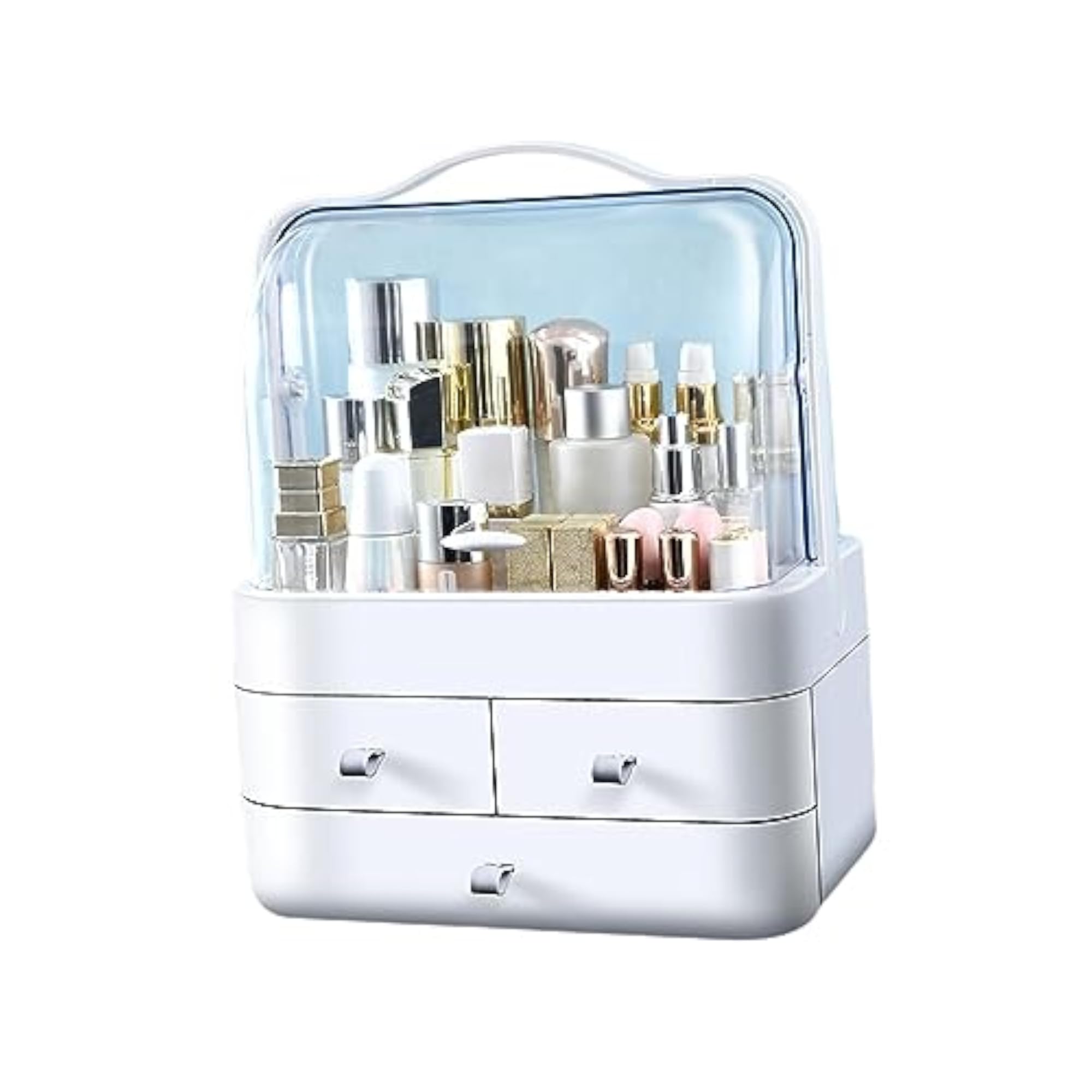 Dustproof Cosmetic Storage Unit for Vanity