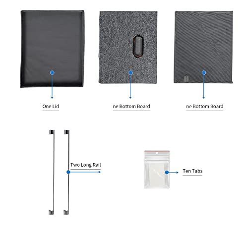 Dywmm File Organizer Collapsible Storage Box For Office File Box With Lids Document Organizer For School And Home Easy Slide Durable Hanging File Box #TOP1