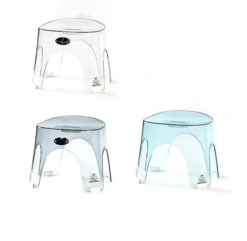 Fegsonお風呂椅子 シャワーチェア バスチェア 浴室イス クリア お風呂 椅子 耐荷重150kg 風呂いす お風呂 椅子 高め 風呂イス バススツール イス 高齢者 子供 低い便 風呂椅子 高さ25cm (グレー,32×25×26cm-1個)