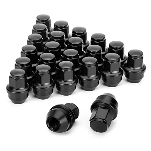 Image of 14x1.5 Lug Nuts for Ford F150 2015-2024, Solid One Piece Design Anti-Swell | Fits F-150 Lincoln Navigator on FORD OEM Aluminum Wheels, OE Replacement For ACPZ-1012-B Through-Hardened Steel