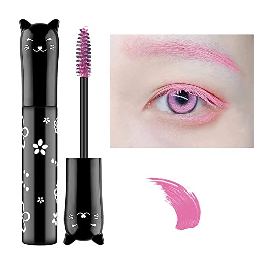 Pink Mascara Colored Mascara Eyes Makeup Best Waterproof Fast Dry Eyelashes Curling Lengthening Eye Lashes Party Stage Use #TOP8