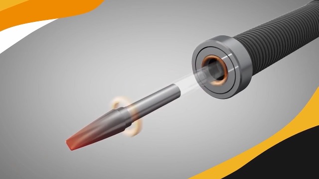 Image of Metcal SSC-736A Series SSC Hand Soldering Cartridge for Most Standard Applications, 775F Maximum Tip Temperature, Chisel 30, 2.5mm Tip Size, 9.9mm Tip Length