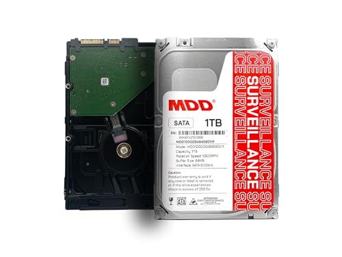 Image of MDD 1TB 64MB Cache 5900PM SATA 6.0Gb /s 3.5-inch Internal Surveillance Hard Drive (MDD1000GSA6459DVR) - 3 Year Warranty (Renewed)