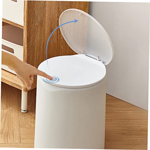 Caneca de basura Happyyami rectangular blanca miniatura 3