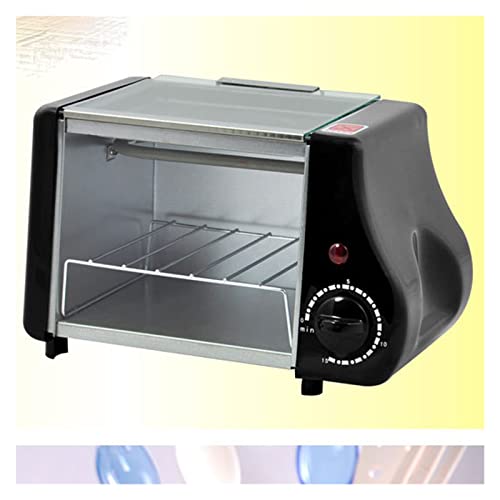 Mini Horno eléctrico multifunción para Asar Huevos fritos, Tortillas, sartén, máquina de Desayuno, panificadora, tostadora