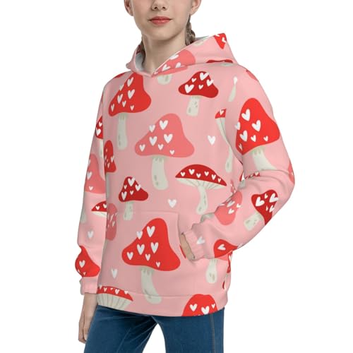 Cute Mushroom1 Kid Hoodies Boys Sweatshirts Girls Pullover with Pocket2