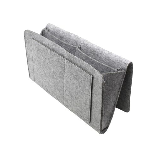 Bett Organizer Betttasche Nachttisch Caddy Schlafzimmer Aufbewahrungstasche Einhängen für Zuhause Wohnung Krankenhaus Schule Handy iPad Couch TV...