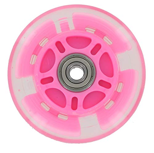 Ohio Travel Bag 80mm in-line Skate Wheel with LED Lights - Pink Polyurethane Ohio Travel Bag 80mm in-line Skate Wheel with LED Lights - Pink Polyurethane