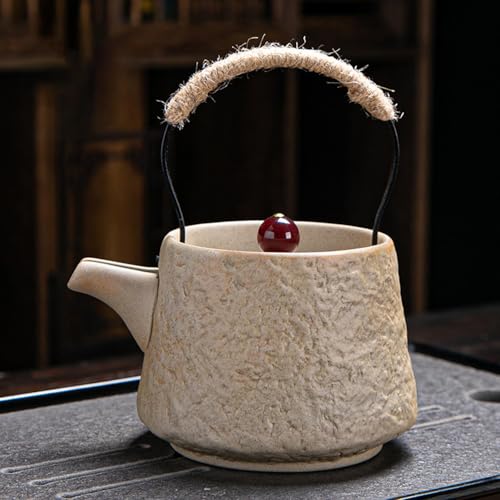 Théière japonaise en céramique faite à la main au design vintage unique