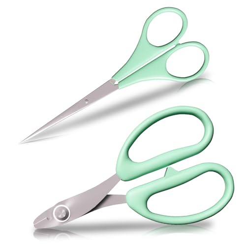 GROWTAIL 2Pcs Craft Scissors, Fondant Sugar Craft Scissor, Multipurpose Fabric Scissors Tool Set Great for Office, Sewing, Arts, School and Home Supplies