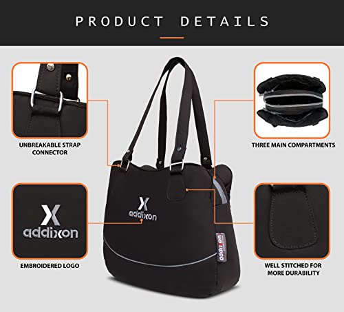 Image of addixon Versatile Handbag: Ladies Hand Bag with 3 Compartments and Double Handle Design