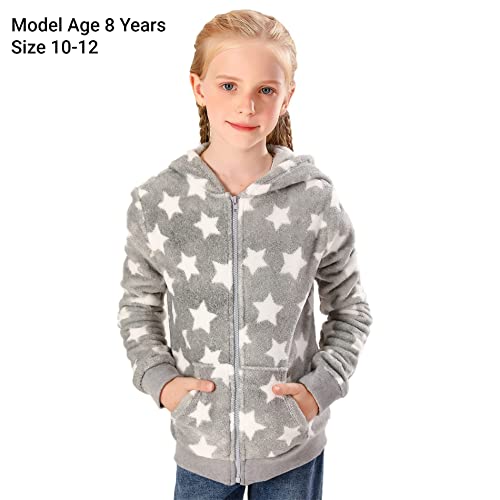 V.&Grin Girl Zip Up Hoodie Sweatshirt Soft Fuzzy Fleece Jacket With Pocket For Girls 5-16 Years #TOP6