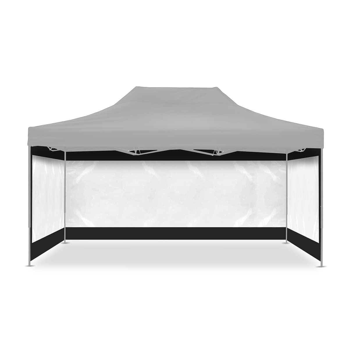 4X transparent Pavillon Zelt Seitenwände kompatibel mit Tourtecs Rennzelt 3x4,5m Garten