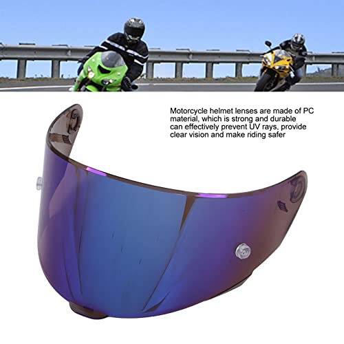 Lente do Capacete da Motocicleta, Proteção do Capacete da Motocicleta Lente Ajustável Botão de Press