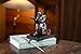 NCQIXIAO Medieval Templar Vanguard Officer Knight Pen Holder Pen Stand Desk Organizers and Accessories Resin Mobile Phone Stand as Gift for Office and Home Desk Organizer (Iron)