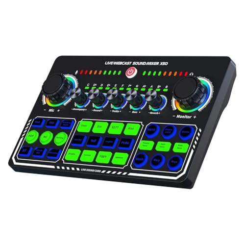 Carte son live X50 et mixeur audio de bureau avec transmission OTG sans perte