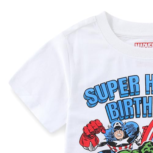 Marvel Avengers Birthday Boys Short Sleeve T-Shirt for Toddler and Big Kids2