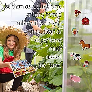 Farm Animals Gel Window Clings For Kids - Window Stickers For Toddlers, Animal Gel Clings Window Decals Kids Jelly Reusable Sticker - Home Car Plane Airplane Activities (Jesplay Usa) #TOP2