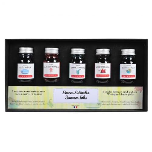 Lot de 2 Coffret Encres estivales, 5 flacons de 10ml