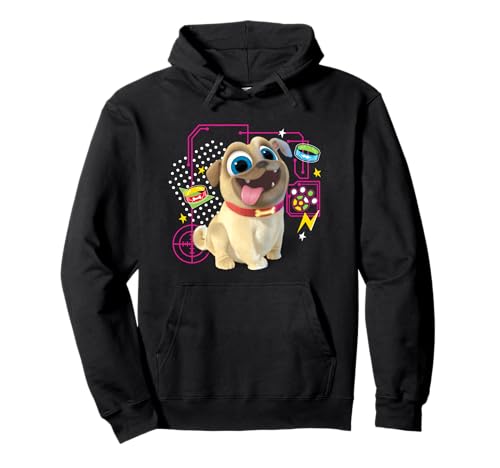 Sweatshirt Disney Puppy Dog Tales : cadeau anniversaire enfant motif carlin Rolly
