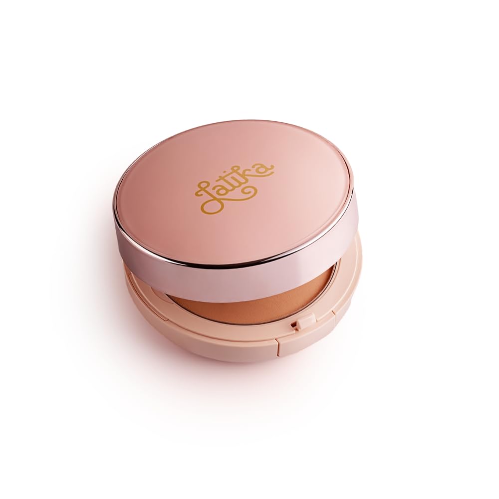 Latika Powder tom Bege Claro - Pó Compacto Ultra Fino com Cobertura Leve e Proteção Solar