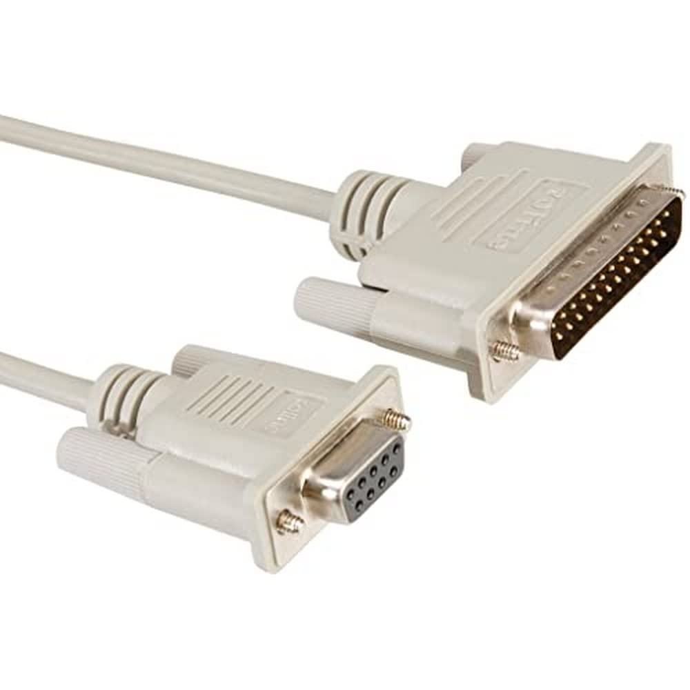 Roline Modem, 6m, Female 9 Pin D-Sub to Male 25 Pin D-sub