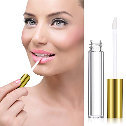 40 Tubes de Gloss Vides 10ml en Or avec Inserts et Entonnoirs
