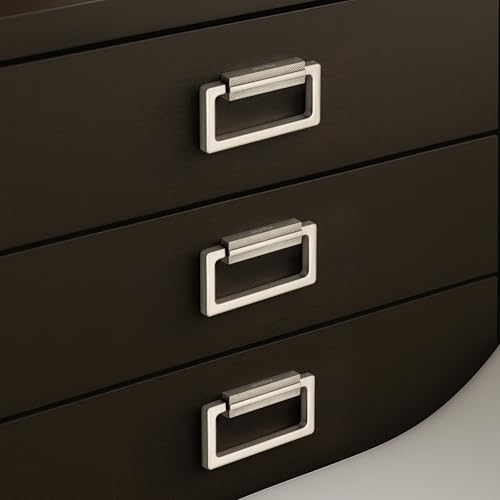 Plantex Rajwadi Drawer Kadi/Drawer Handle/Kadi for Drawers/Pull-Push Kadi for Home/Office Cabinet - Pack of 3 (Satin White)