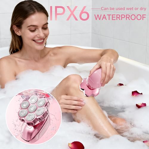 Electric Razors for Women Legs 5 in 1 Shaver for and Body Waterproof Wet Dry 7 Blade s - image 4