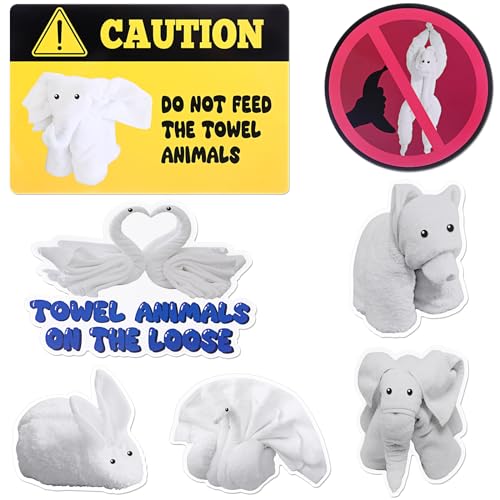 Copkim 7 imanes decorativos con diseño de animales toalla miniatura 1