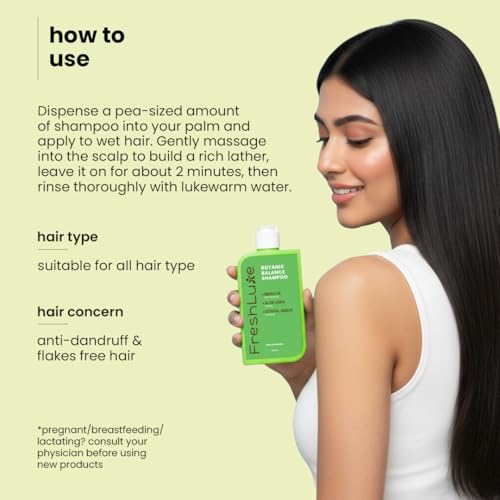 Image of Botanic Balance Shampoo for Men & Women - 200 ml | Aloe Vera, Neem & Sitafal Seed Extracts | Anti Dandruff Scalp Care | Deep Cleansing Hair Wash | Paraben Free, Sulphate Free, Derma Tested