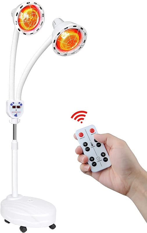 R A Products infra red heat lamp improve blood circulation 360 adjustable Infrared Lamp Therapy Heating light(Double Head,275W+275W) (B0D1N8KW7D) Amazon Price History, Amazon Price Tracker