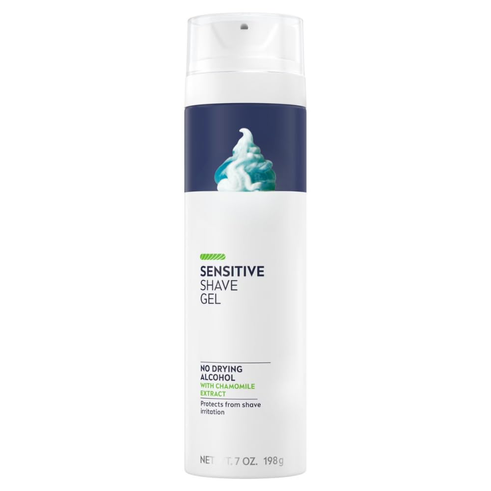Sensitive Skin Shave Gel for Men with Vitamin E Chamomile and Witch Hazel Extracts Helps Provide a Smooth