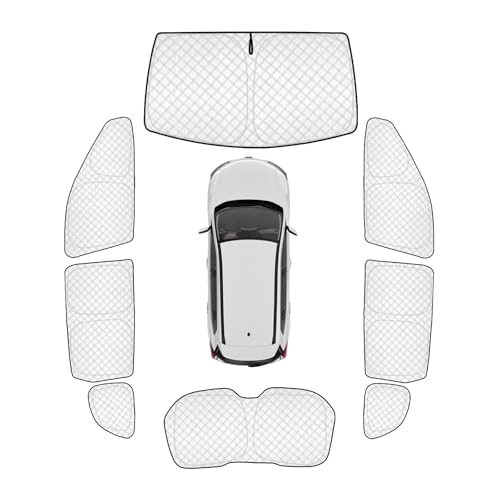 Image of KMF 8pcs Thicken Sun Shades for Nissan Rogue(Not Sport) 2014-2020 Accessories, Full Car Window Covers Sunshade for Windshield Side Rear, UV Block and Privacy Blackout for Car Camping Outdoor