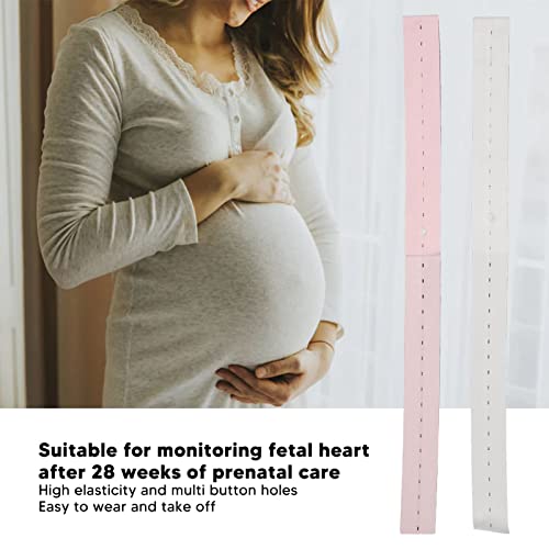 Fetal Monitor Buttonhole Belt, Skin Friendly Add Pressure Easy Wear High Elasticity Adjust Size Fetal Heart Monitor Belt for Prenatal Care