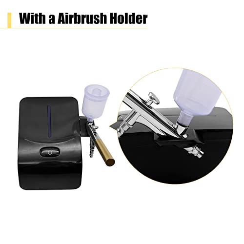 kit aerógrafo com compressor, mewmewcat Kit de aerógrafo multifuncional com compressor portátil conj