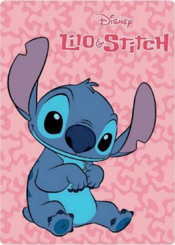 Grupo Moya Manta Polar Stitch DE Lilo & Stitch140x100cm - Certificación Calidad: Oeko-Tex Standar...
