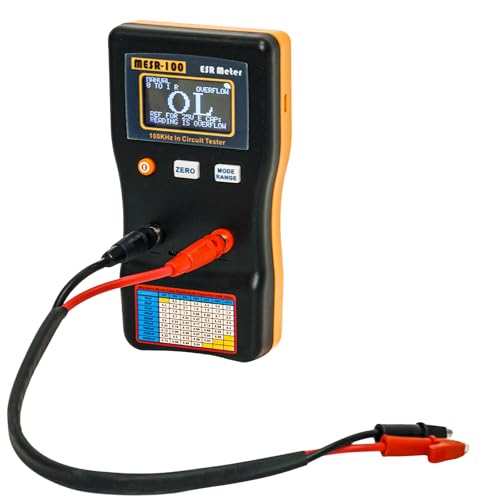 Signstek MESR-100 V2 Auto Ranging in Circuit ESR Meter Capacitor Tester/Low Ohm Meter Up to 0.01 to 100R, Support in Measuring Capacitance Resistance Circuit