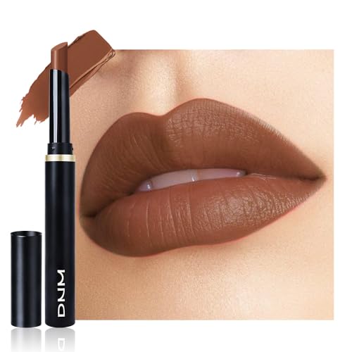 Image of evpct Nuetral Nude Velvet Matte Lipstick, High Pigmented Slim Lipstick Long Lasting Waterproof for Women, Velvet Silky Lip Stick Stain Color Makeup Blendable 24 Hours Original Makeup Labiales, 883#