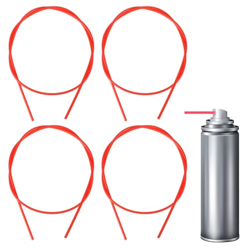 12 pitillos para boquilla spray, 50 cm flexibles plástico miniatura 1