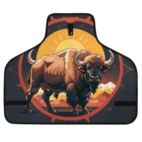 Delantal de trabajo American Bison con 8 bolsillos ajustable miniatura 1