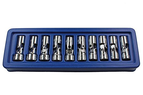 10pc 3/8" Drive Flexible Universal Joint Socket Set 10mm to 19mm UJ Flexi B1102