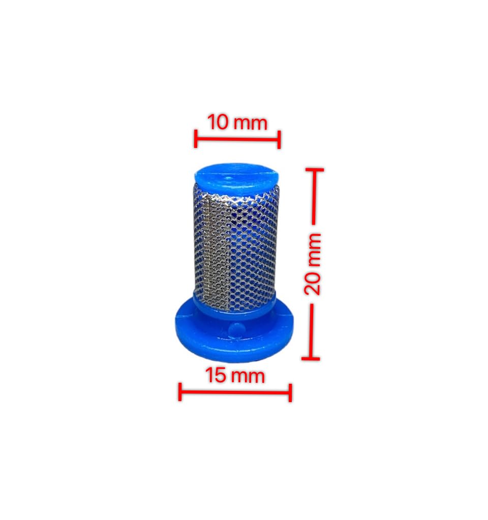 Filtros de malla antigoteo para sombrero superior, tamaño de malla 50, paquete de 20, pulverización, pulverizador a presión, filtros de punta de boquilla, pulverizador de toma de fuerza