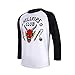 Tshirt Männer Hellfire Club Stranger Things Rundhals Knopfleiste Lockere Tøp Männer Datum Kurzärmlige Baumwolle Halloween Sanft Gemustert Retro