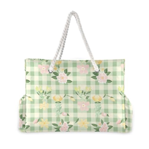 Image of senya Large Beach Bags Totes Swim Canvas Tote Shoulder Bag Water Resistant Bags for Gym Travel Daily