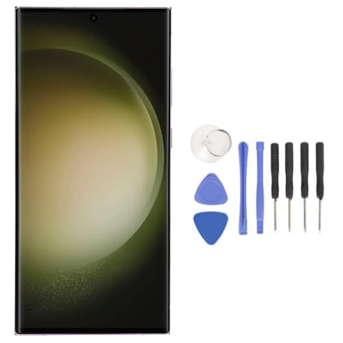 AMOLED Original for S23 Ultra, LED LCD Display Touch Screen Digitizer Assembly S23ultra 5G SM S918U LCD Screen Replacement with Frame, 6.7 Inch, 3088x1440px Resolution