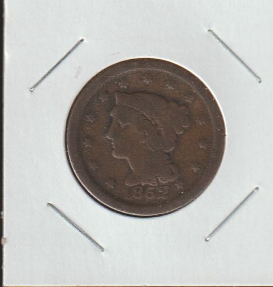 1852 Matron Head Modified and Braided Hair Penny