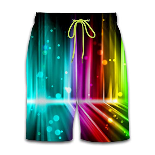 QSDETG Mens Swim Trunks Quick Dry Beach Shorts Fashion Swim Shorts Swimwear Swimming Trunks for Men Boy Large