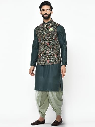 Men's Kurta Jacket Set - Traditional Indian Ethnic Wear for Men - Ideal for Weddings, Festivals & Celebrations4